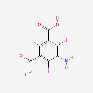 Chemical structure of 5-Amino-2,4,6-triiodoisophthalic acid
