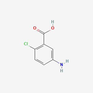 Chemical structure of 5-Amino-2-chlorobenzoic acid