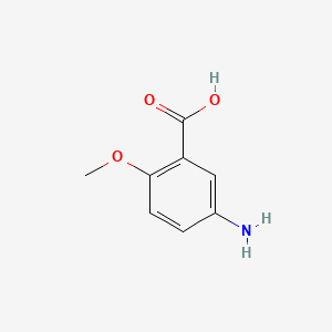 Chemical structure of 5-Amino-2-methoxybenzoic acid