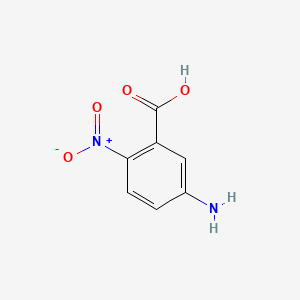 Chemical structure of 5-Amino-2-nitrobenzoic acid