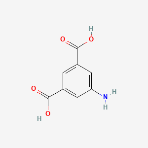 Chemical structure of 5-Aminoisophthalic acid
