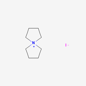 Chemical structure of 5-Azoniaspiro[4.4]nonane Iodide