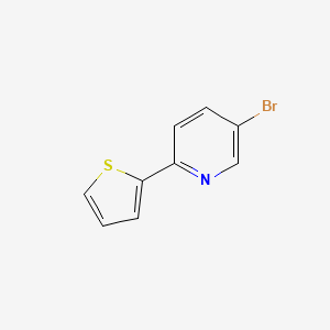 Chemical structure of 5-Bromo-2-(2-thienyl)pyridine