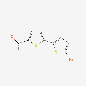 Chemical structure of 5'-Bromo(2,2'-bithiophene)-5-carbaldehyde