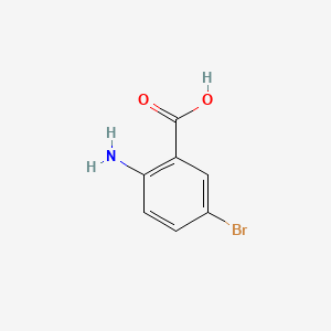 Chemical structure of 5-Bromoanthranilic acid