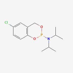 Chemical structure of 5-Chlorosaligenyl-N,N-diisopropylphosphoramidite