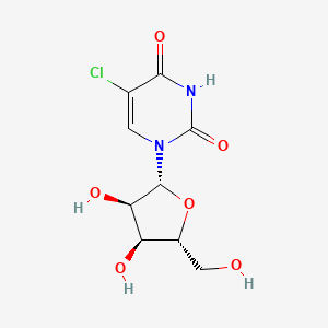 Chemical structure of 5-Chlorouridine
