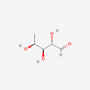 Chemical structure of 5-Deoxy-L-ribose