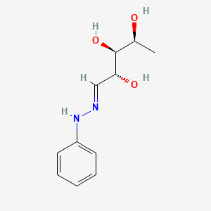 Chemical structure of 5-Deoxy-L-ribose phenylhydrazone
