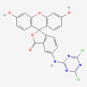 Chemical structure of 5-DTAF