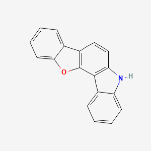 Chemical structure of 5H-Benzofuro[3,2-c]carbazole