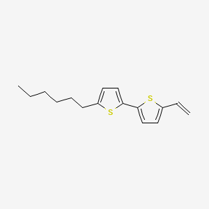 Chemical structure of 5-Hexyl-5'-vinyl-2,2'-bithiophene