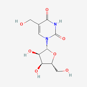 Chemical structure of 5-Hydroxymethyluridine