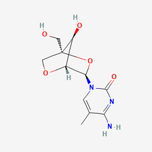 Chemical structure of 5-Methyl-2'-O,4'-C-methylenecytidine