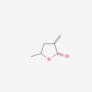 Chemical structure of 5-Methyl-3-methylenedihydrofuran-2(3H)-one