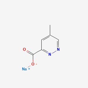 Chemical structure of Sodium 5-methylpyridazine-3-carboxylate