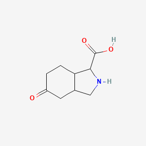 Chemical structure of 5-Oxo-octahydro-isoindole-1-carboxylic acid