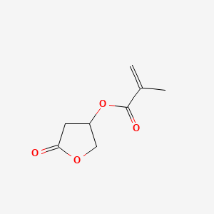 Chemical structure of 5-Oxotetrahydrofuran-3-yl methacrylate(stabilizedwithMEHQ)