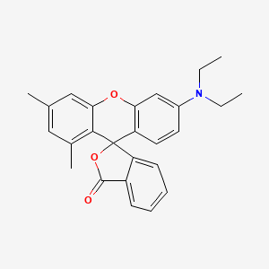 Chemical structure of 6'-(Diethylamino)-1',3'-dimethyl-3H-spiro[isobenzofuran-1,9'-xanthen]-3-one