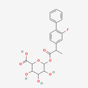 Chemical structure of Flurbiprofen Acyl-b-D-glucuronide (Mixture of Diastereomers)
