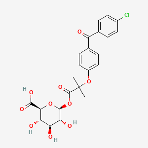 Chemical structure of Fenofibryl glucuronide