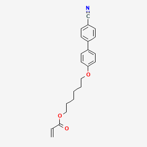 Chemical structure of 4-((6-Acryloyloxy)hexyloxy)-4'-cyanobiphenyl