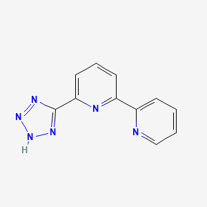 Chemical structure of 6-(1H-Tetrazol-5-yl)-2,2'-bipyridine