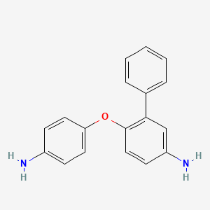 Chemical structure of 6-(4-Aminophenoxy)-[1,1'-biphenyl]-3-amine