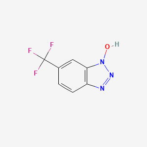 Chemical structure of 1-Hydroxy-6-(trifluoromethyl)benzotriazole