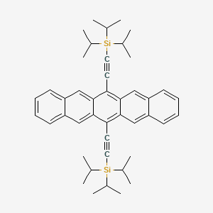 Chemical structure of 6,13-Bis(triisopropylsilylethynyl)pentacene