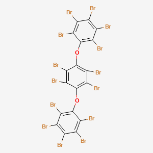 Chemical structure of Tetradecabromo-1,4-diphenoxybenzene