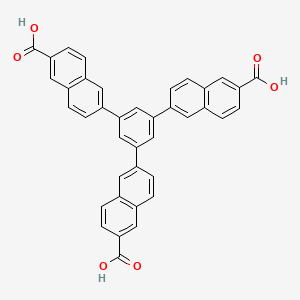 Chemical structure of 6,6',6''-(Benzene-1,3,5-triyl)tris(2-naphthoic acid)