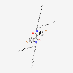 Chemical structure of 6,6'-Dibromodi(2-octyldodecyl)isoindigo
