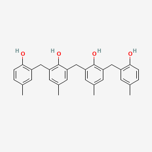 Chemical structure of 2,2'-Methylenebis(6-(2-hydroxy-5-methylbenzyl)-p-cresol)