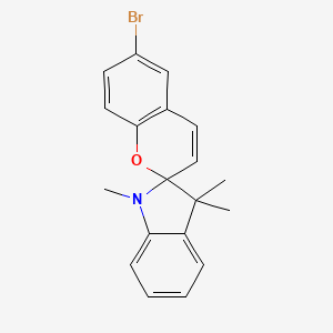 Chemical structure of 1,3,3-Trimethylindolino-6'-bromobenzopyrylospiran