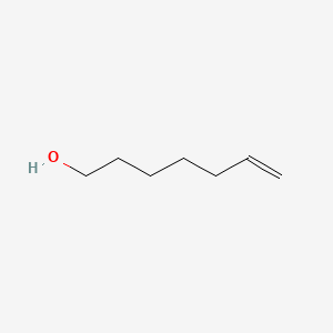 Chemical structure of 6-Hepten-1-ol