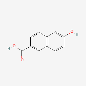Chemical structure of 6-Hydroxy-2-naphthoic acid