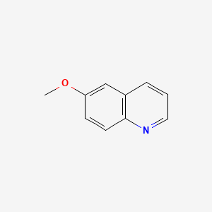 Chemical structure of 6-Methoxyquinoline