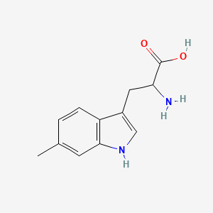 Chemical structure of 6-Methyl-DL-tryptophan