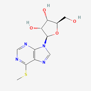 Chemical structure of 6-Methylmercaptopurine riboside