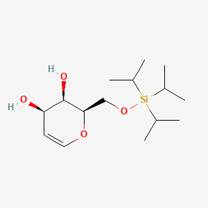 Chemical structure of 6-O-(Triisopropylsilyl)-D-galactal