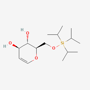 Chemical structure of 6-O-(Triisopropylsilyl)-D-glucal