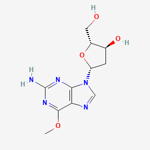 Chemical structure of 6-O-Methyldeoxyguanosine