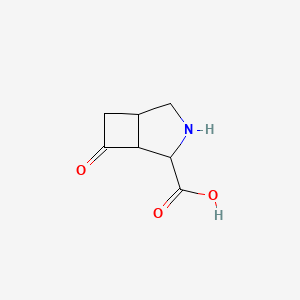 Chemical structure of 6-Oxo-3-azabicyclo[3.2.0]heptane-4-carboxylic acid