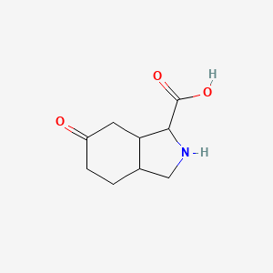 Chemical structure of 6-Oxo-octahydro-isoindole-1-carboxylic acid