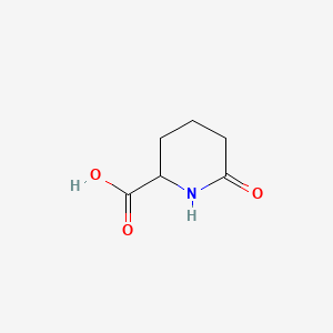Chemical structure of 6-Oxopiperidine-2-carboxylic acid