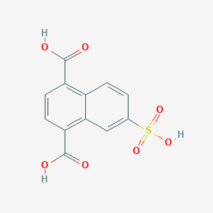 Chemical structure of 6-Sulfonaphthalene-1,4-dicarboxylic acid