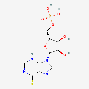 Chemical structure of 6-Thioinosinic acid