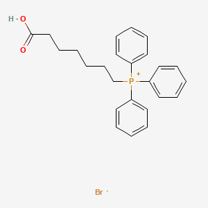 Chemical structure of (6-Carboxyhexyl)triphenylphosphonium bromide