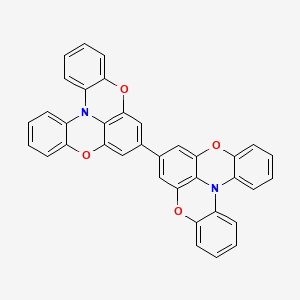Chemical structure of 7,7'-Bi[1,4]benzoxazino[2,3,4-kl]phenoxazine